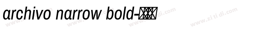 archivo narrow bold字体转换